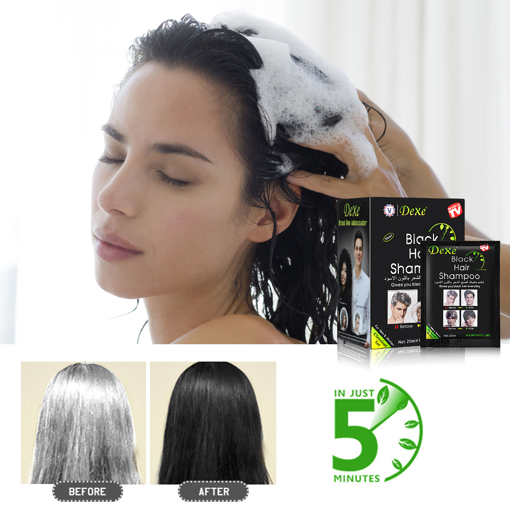 10 Pcs Fast Black Hair Shampoo - đánh giá và giá Hair Spray Color