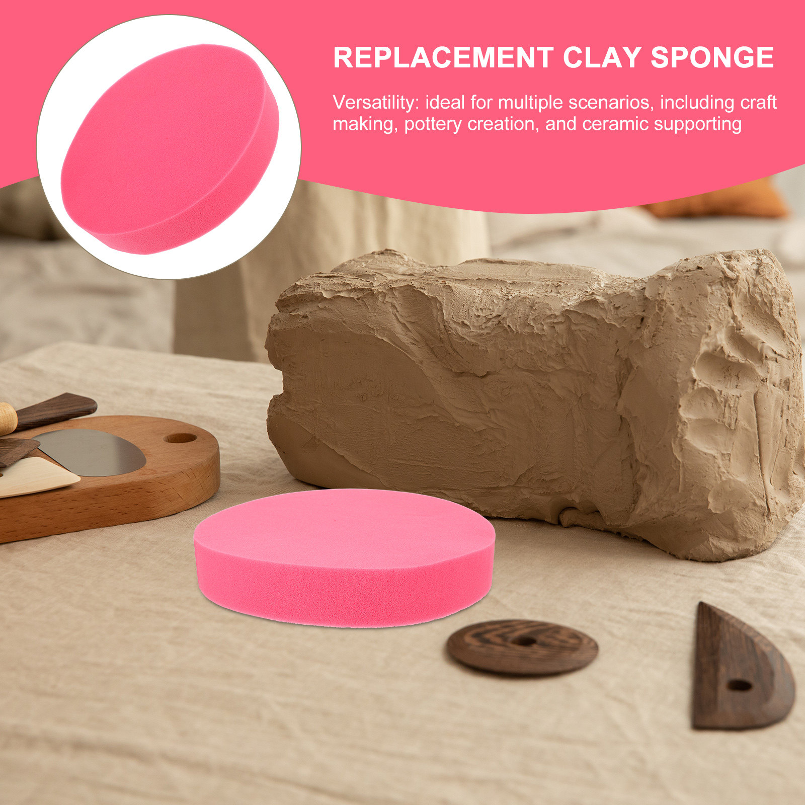 Pottery Sponge Cushion 13.56 I - đánh giá và giá Foam Clay Sculpt