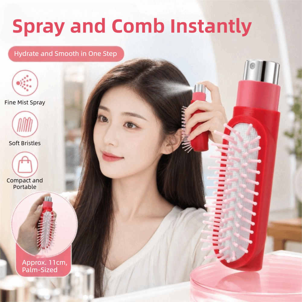 Refillable Spray Massage Comb  - đánh giá và giá Hair Spray Color