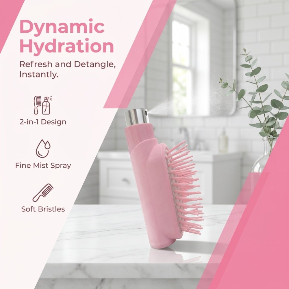 Refillable Spray Massage Comb  - đánh giá và giá Hair Spray Color