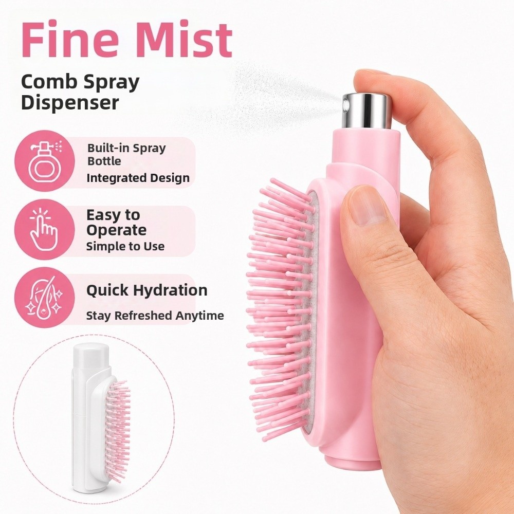 Refillable Spray Massage Comb  - đánh giá và giá Hair Spray Color
